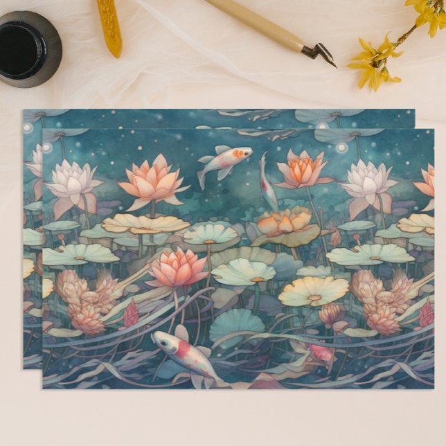 Papier Mousseline Koi Pond (Créateur téléchargé)