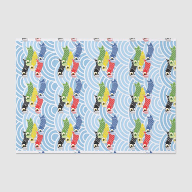 Papier Mousseline Koinobori (Recto)