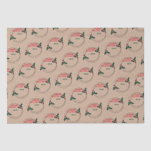 Papier Mousseline Kraft S'Il Vous Plaît Livrer À, Noël Customisé