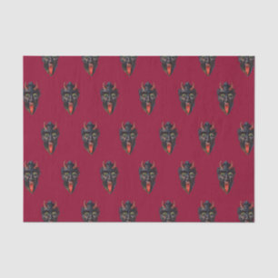 Papier Mousseline Krampus en rouge