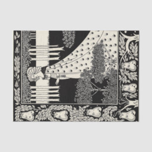 Papier Mousseline La Beale Isoud à Joyous Gard, Aubrey Beardsley