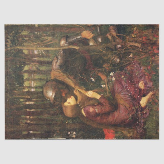 Papier Mousseline La Belle Dame sans Merci, par J W Waterhouse (Recto)