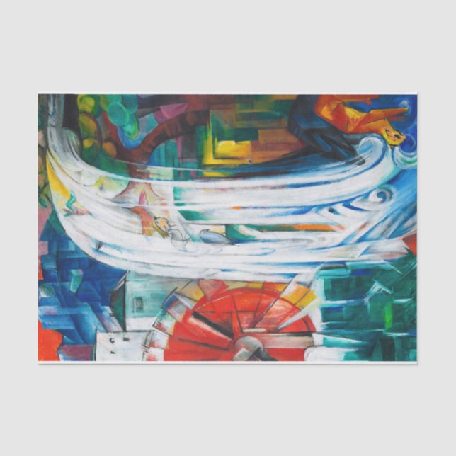 Papier Mousseline La broyeuse de Franz Marc (Recto)