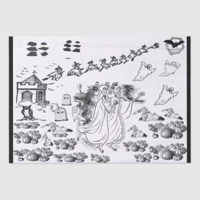 Papier Mousseline La cérémonie hantée - (Recto)