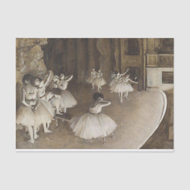 Papier Mousseline La classe de danse découpage (Recto)