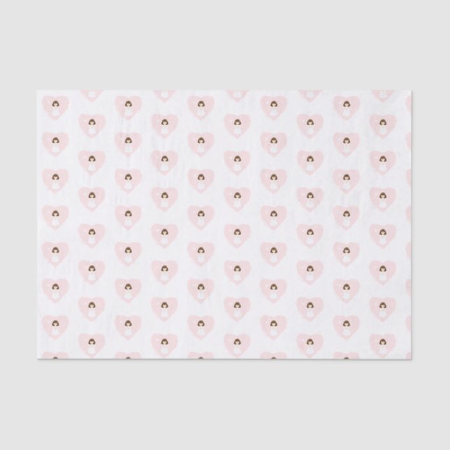 Papier Mousseline La colombe communion Blonde Girl (Recto)