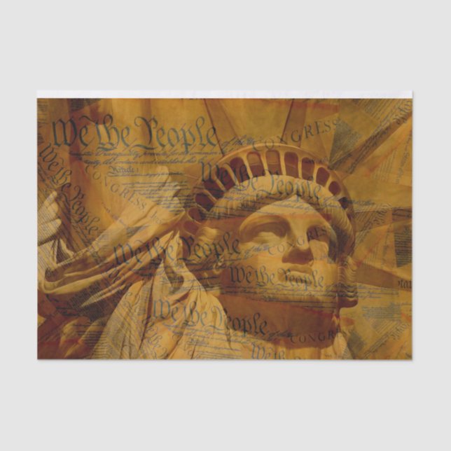 Papier Mousseline La Constitution américaine (Recto)