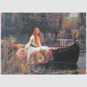 Papier Mousseline La Dame de Shalott, John William Waterhouse