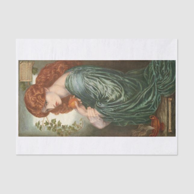 Papier Mousseline La Dame en vert (Recto)