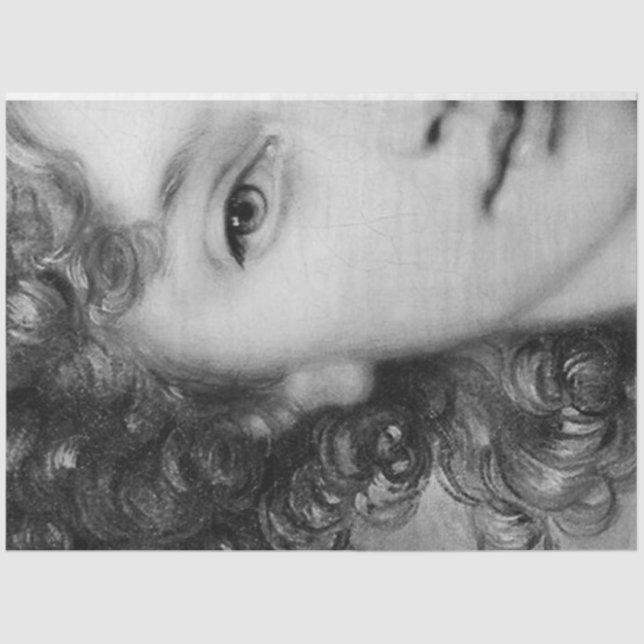 Papier Mousseline La Dame Noire et Blanche (Recto)