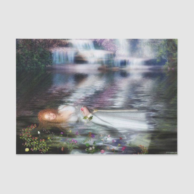 Papier Mousseline La Dernière Repose d'Ophélie (Recto)