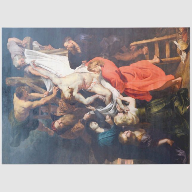 Papier Mousseline La descente de la Croix, Rubens (Recto)