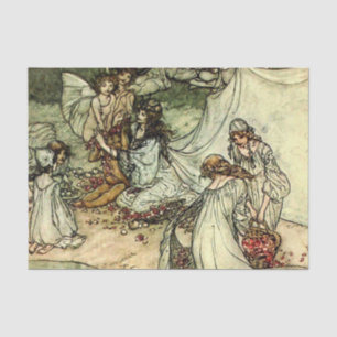 Papier Mousseline La fée « Titania » de Shakespeare par Arthur Rackh