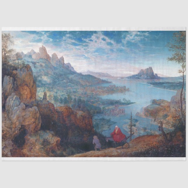 Papier Mousseline La fuite en Egypte, Pieter Bruegel (Recto)