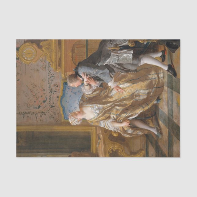 Papier Mousseline La Garterie de Jean-François de Troy (Recto)