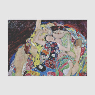 Papier Mousseline La jeune fille par Gustav Klimt, nouveau d'art,