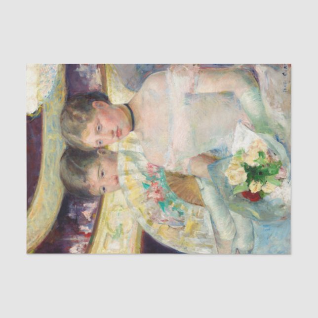 Papier Mousseline La Loge de Mary Cassatt (Recto)