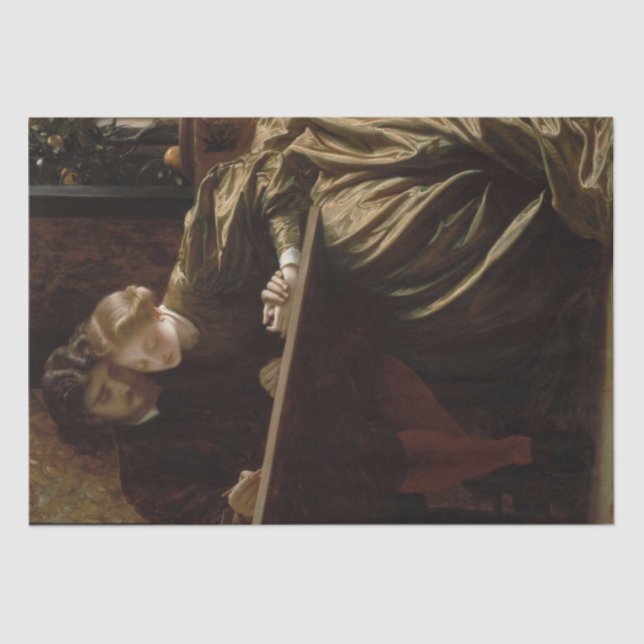 Papier Mousseline La lune de miel du peintre (par Frederic Leighton) (Recto)
