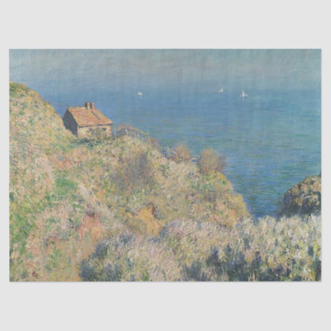 Papier Mousseline La maison du pêcheur, Varengeville, Claude Monet (Recto)