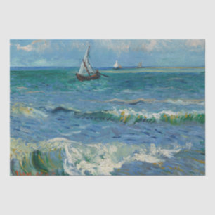 Papier Mousseline La mer aux Saintes Maries de la Mer   Van Gogh
