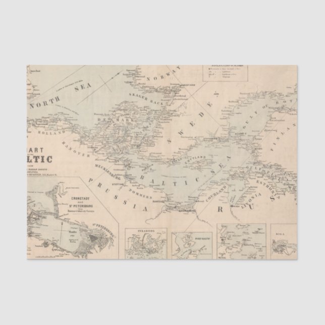 Papier Mousseline La mer baltique (Recto)