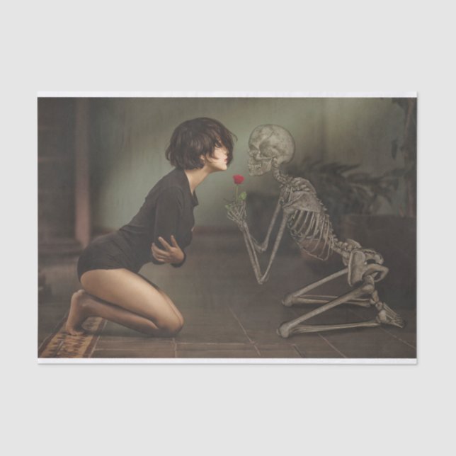 Papier Mousseline La mort et la jeune femme (Recto)