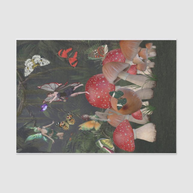 Papier Mousseline La naissance d'un papillon (Recto)