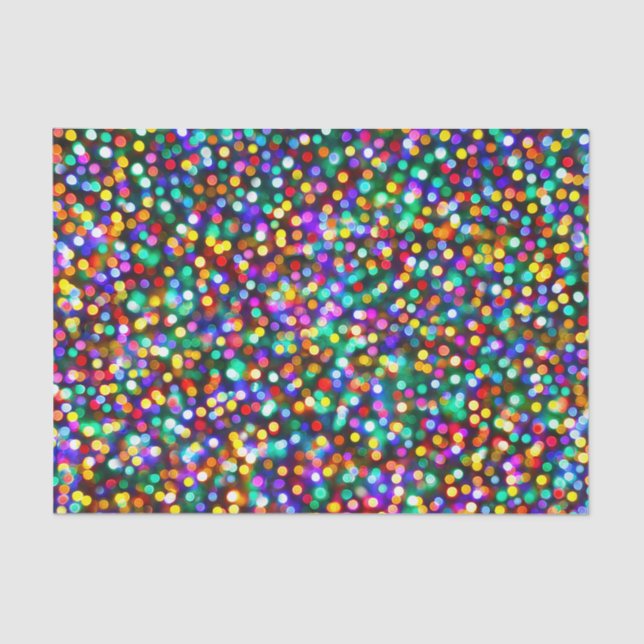 Papier Mousseline La nuit allume des souhaits d'anniversaire (Recto)