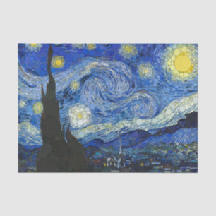 Papier Mousseline La nuit étoilée d'après Vincent van Gogh