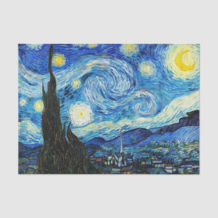 Papier Mousseline La nuit étoilée par Vincent Van Gogh