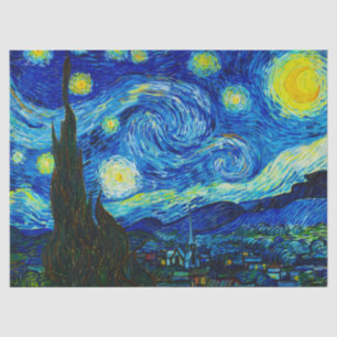 Papier Mousseline La nuit étoilée par Vincent Van Gogh