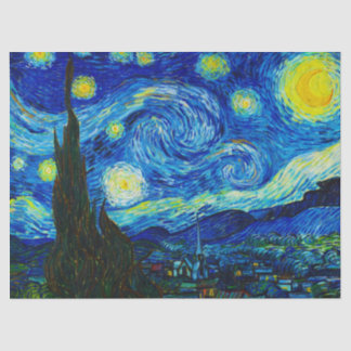 Papier Mousseline La nuit étoilée par Vincent Van Gogh