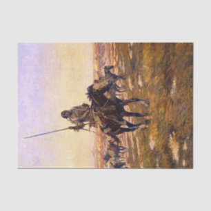Papier Mousseline « La partie de chasse » de Charles Russell