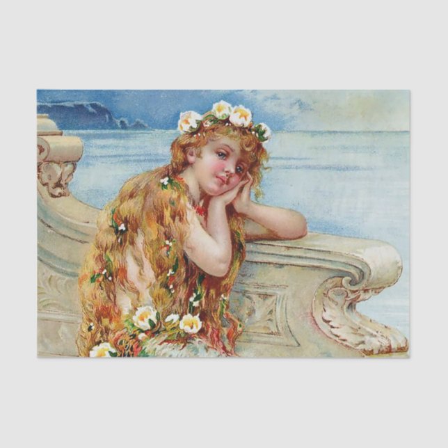 Papier Mousseline "La petite sirène" par E S Hardy (Recto)