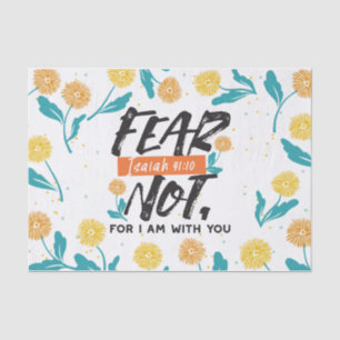Papier Mousseline La Peur Pas Isaïe Bible Verse Conception Inspirant