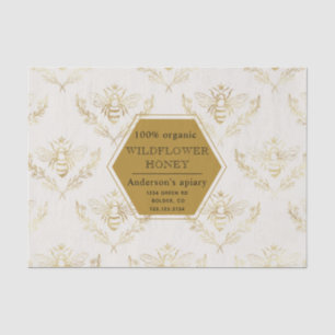 Papier Mousseline La reine vintage d'or a été monogramme