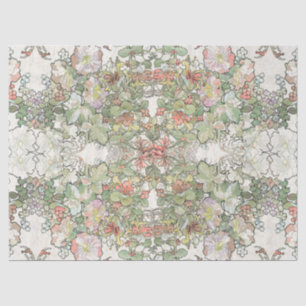 Papier Mousseline La rose trémière de Nouveau d'art de Mucha fleurit