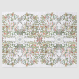 Papier Mousseline La rose trémière de Nouveau d'art de Mucha fleurit