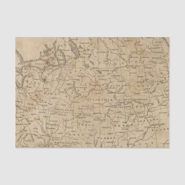 Papier Mousseline La Russie en Europe 6 (Recto)