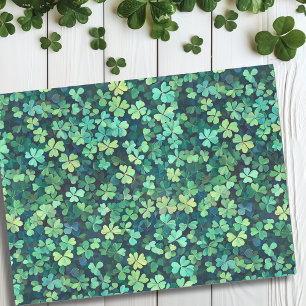 Papier Mousseline La Saint-Patrick Shamrock Vert Trèfle
