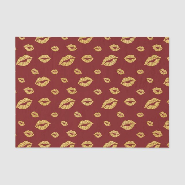 Papier Mousseline La Saint-Valentin Faux Gold Parties scintillant Li (Recto)