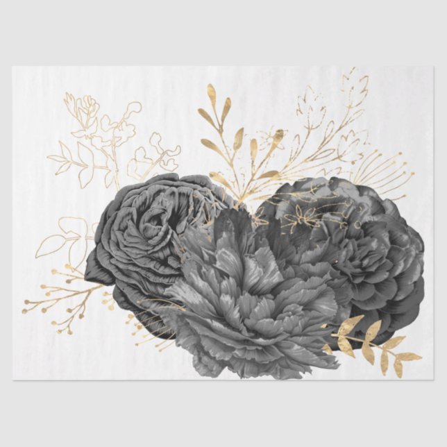 Papier Mousseline La Série Bouquet Design 10 (Recto)
