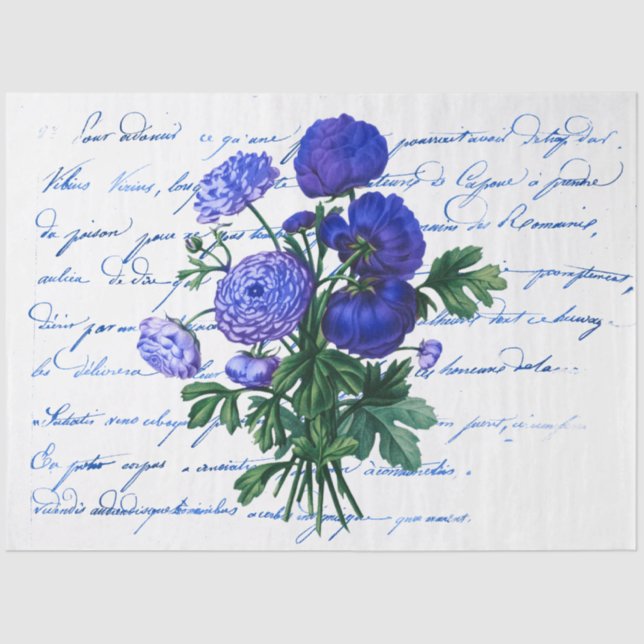 Papier Mousseline La série Bouquet Design 106 (Recto)