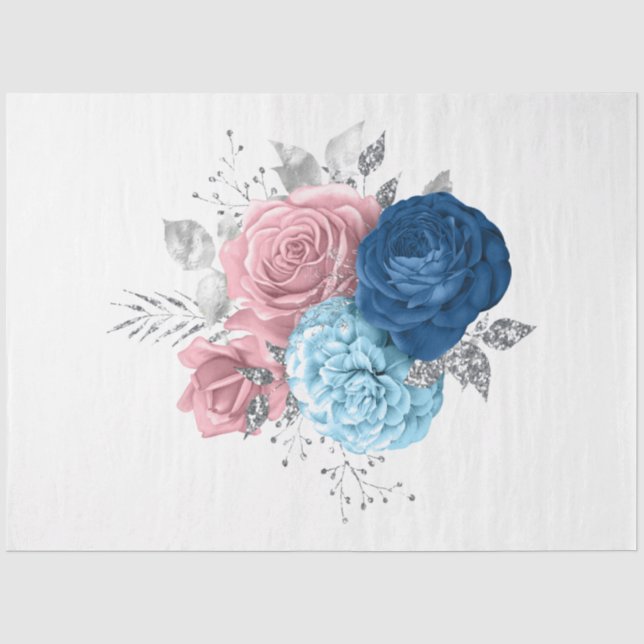 Papier Mousseline La série Bouquet Design 158 (Recto)
