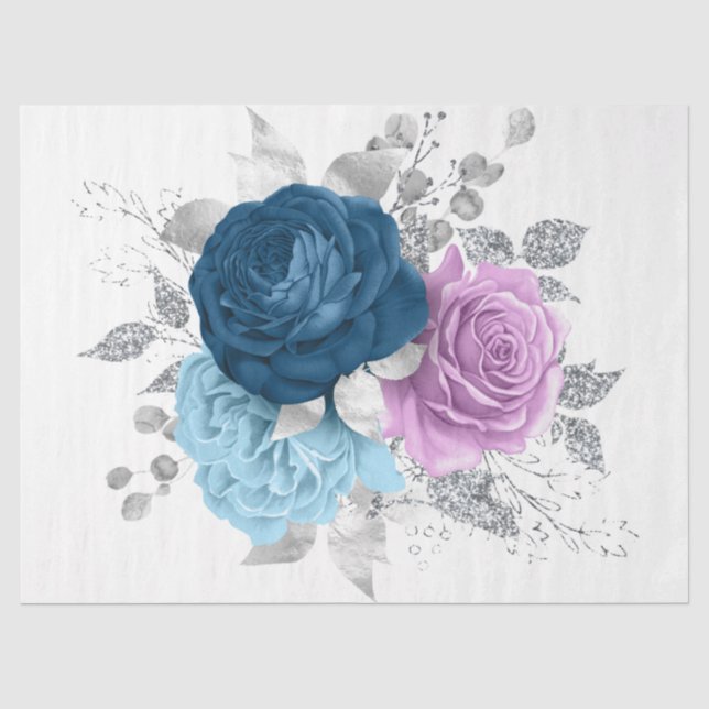 Papier Mousseline La série Bouquet Design 17 (Recto)