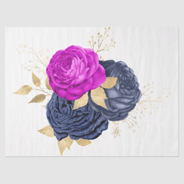 Papier Mousseline La série Bouquet Design 31 (Recto)