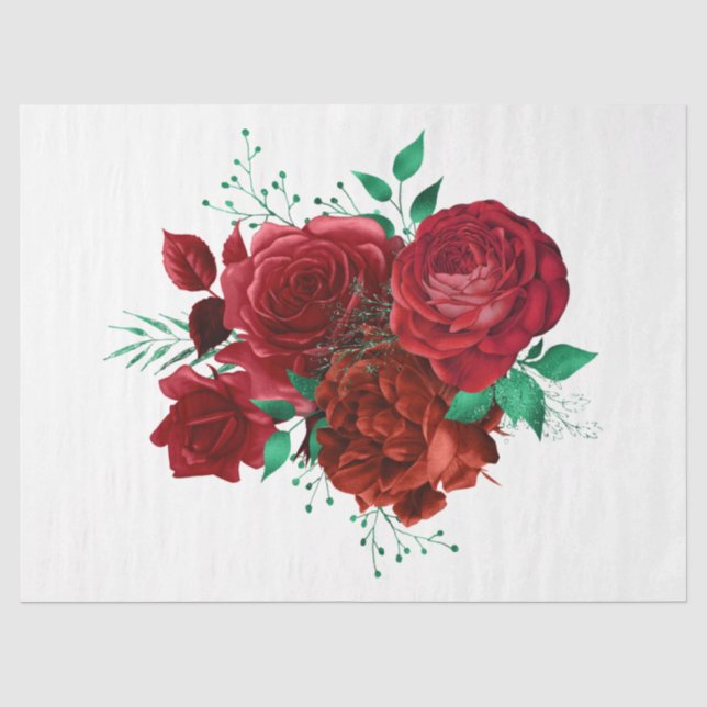 Papier Mousseline La série Bouquet Design 37 (Recto)