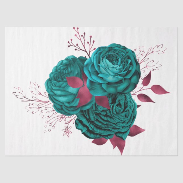 Papier Mousseline La série Bouquet Design 40 (Recto)