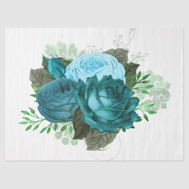 Papier Mousseline La série Bouquet Design 50 (Recto)