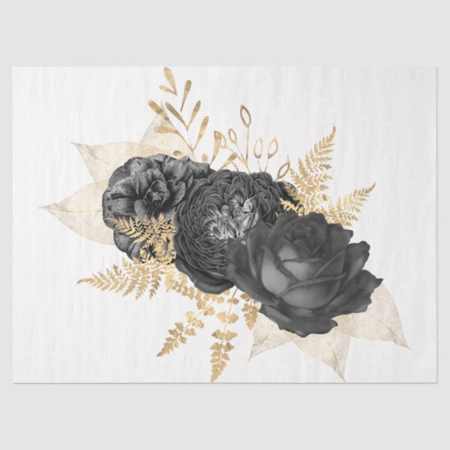 Papier Mousseline La série Bouquet Design 7 (Recto)